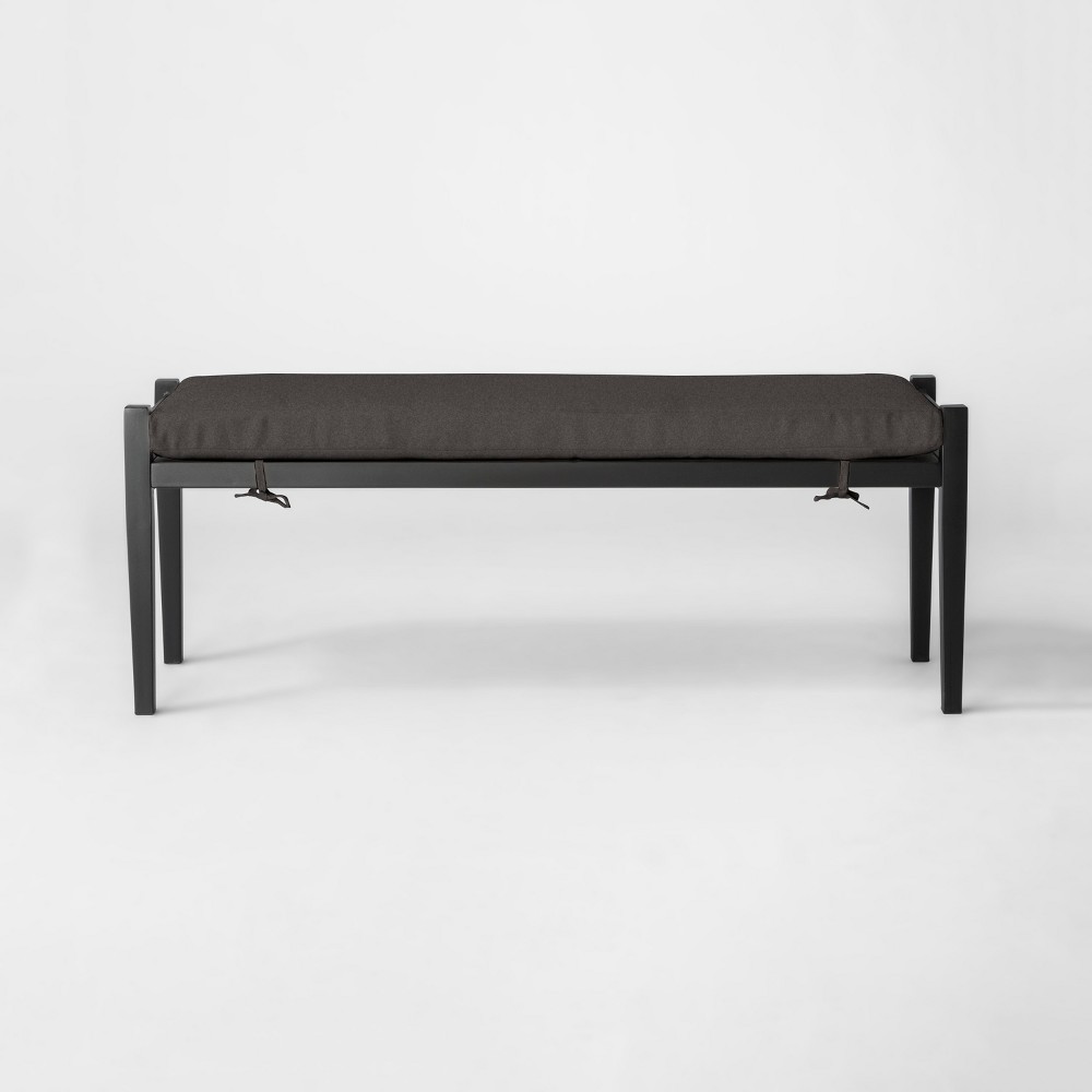 Fairmont Metal Patio Dining Bench – Charcoal – Threshold  Online