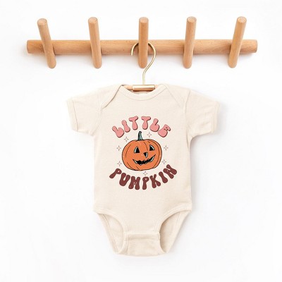 The Juniper Shop Little Pumpkin Retro Baby Bodysuit