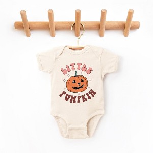 The Juniper Shop Little Pumpkin Retro Baby Bodysuit - 1 of 3