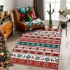 Christmas Area Rug Washable Rug Non-Slip Low Pile Farmhouse Rustic Festival Carpet - 2 of 4