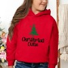 The Juniper Shop Christmas Cutie Tree Glitter Toddler Graphic Hoodie - 2 of 3