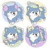 Women's Lost Gods Cute Husky Puppies T-Shirt - 2 of 4