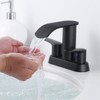 WOWOW 4 in. Centerset Double-Handle Waterfall Bathroom Faucet - 2 of 4