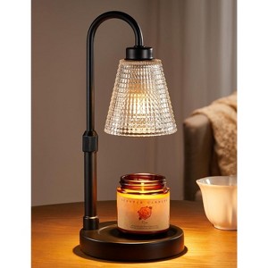 FAAYFIAN Adjustable Candle Warmer Lamp with Timer,Wood Base Metal Shade,Birthday Gifts for Women Mom - 1 of 4