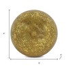 HomeRoots 6" Gold Paper Mache Hand Painted Orb Decorative Orb - 3 of 4
