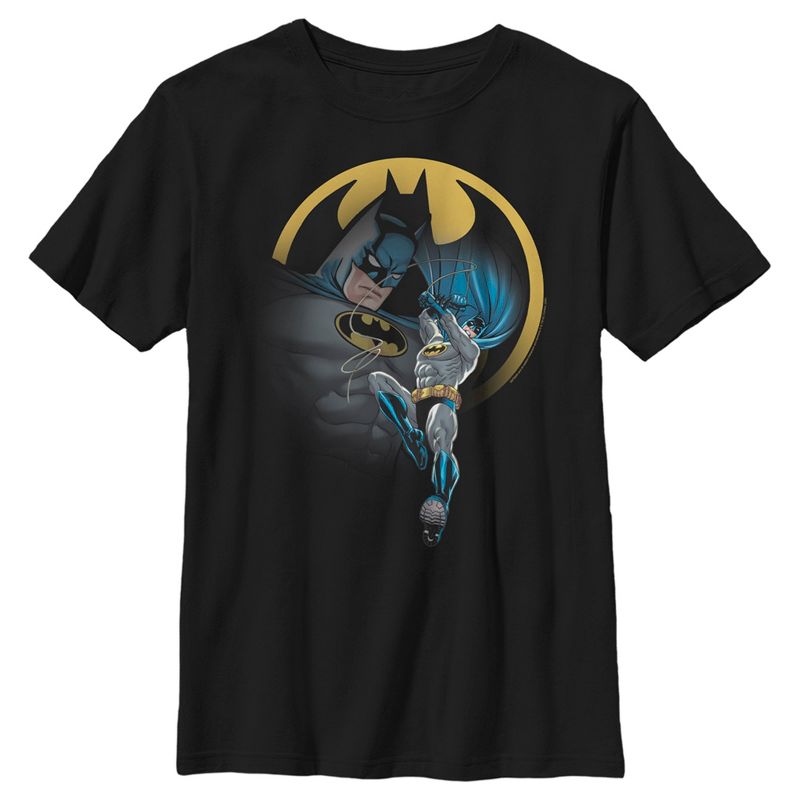 Boy's Batman Bat Signal Portrait T-Shirt, 1 of 6