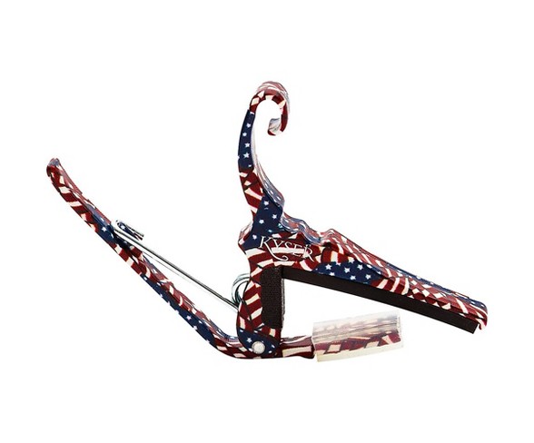 Kyser Quick-Change Capo 6-String Red/White/Blue