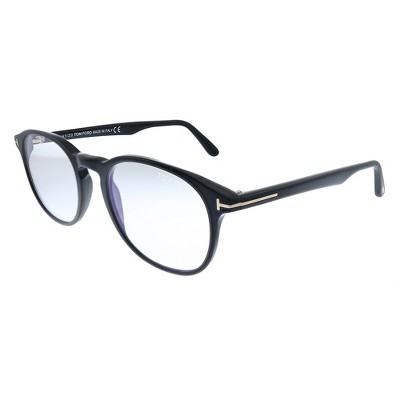 Tom Ford FT 5680-B 001 Unisex Round Eyeglasses Striped Havana 51mm