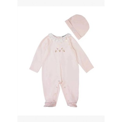 Girls' Knit Floral Footies Set - Petit Confection