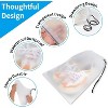 Clear Shoe Bags for Travel 5 PCS, 15.7" x 11.8" Travel Shoe Bags for Packing, Travel Shoe Storage ,shoe bags for gym - 3 of 4