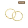 Unique Bargains Carbon Steel Loose Leaf Binder Snap Shower Curtain Rings 12 Pcs - 3 of 4