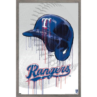 Trends International Mlb Texas Rangers - Corey Seager 23 Framed Wall Poster  Prints Barnwood Framed Version 14.725 X 22.375 : Target