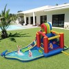 Infans Inflatable Kid Bounce House Slide Climbing Splash Pool Castle with 750W Blower - 4 of 4