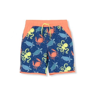 Lands' End Kids Slim Stretch Hydroliner Swim Trunks