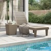 vidaXL Sun Lounger Light Brown 61"x22.8"x32.7" Polypropylene - 2 of 4