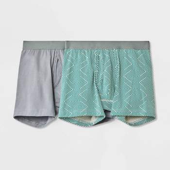 Men's Striped 2pk Knit Boxer - Goodfellow & Co™ Black Xl : Target