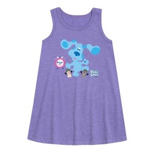 - Blue's Clues & You! - Blue Clues Crew Graphic Sleeveless Aline Dress - 1 of 3