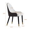 WJSHome Dining Chairs Set of 4 Backrest Cushions and Black Metal Legs, Suitable for Restaurants, Kitchens, and Bedrooms Dining Room Chairs - 2 of 4