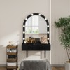APRILSOUL Floating Makeup Vanity Desk with Mirror & 3-Color Lights - 2 of 4