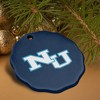 Northwood University Primary Logo Porcelain Scalloped Holiday Christmas Tree Ornament - 4 of 4