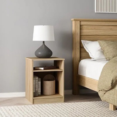 Open Shelf Nightstand