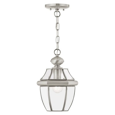 Livex Lighting Monterey 1 - Light Pendant in  Brushed Nickel