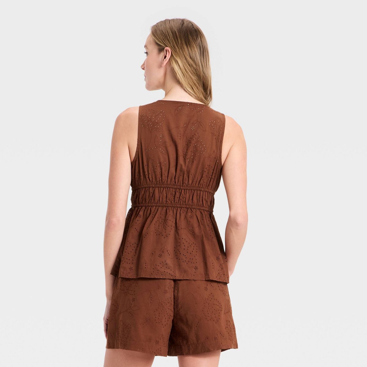Women Tie-Front Peplum Tank Top - A New Day™ - thumbnail 10