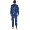 Ashford & Brooks Men's Adult Mink Fleece Hooded One-Piece Union Suit Pajamas - 4 of 4