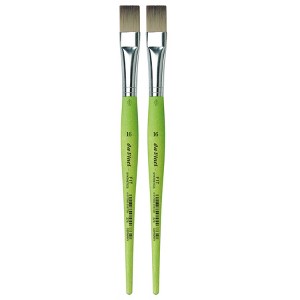 da Vinci FIT Synthetics Student Brush, Synthetic, Acrylic & Tempera, Flat, Series 374, Size 16, Pack of 2 - 1 of 3