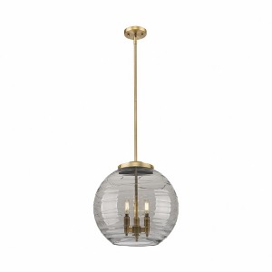 Athens Deco Swirl - 3 Light Pendant In Industrial Style-17.13 Inches Tall and 15.75 Inches Wide - 1 of 1