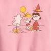 Boys' - Peanuts - Snoopy And Lucy Graphic Long Sleeve Fleece Sweatshirt - 2 of 4