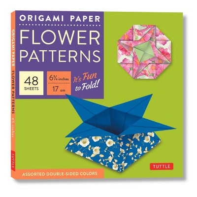 Origami Paper 6 3/4 (17 Cm) Flower Patterns 48 Sheets - By Tuttle ...