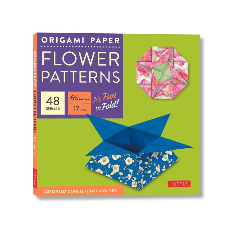 Origami Paper 6 3/4 (17 CM) Flower Patterns 48 Sheets - by  Tuttle Studio (Loose-Leaf), 1 of 2