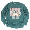 Simply Sage Market Have a Good Day Flowers Garment Dyed Long Sleeve - 2 of 4