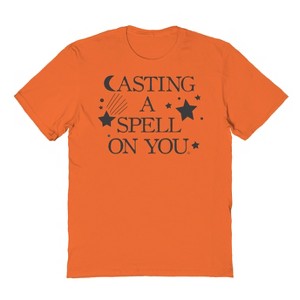 Rerun Island Men's Casting A Spell   Halloween Short Sleeve Graphic Cotton T-Shirt - 1 of 2