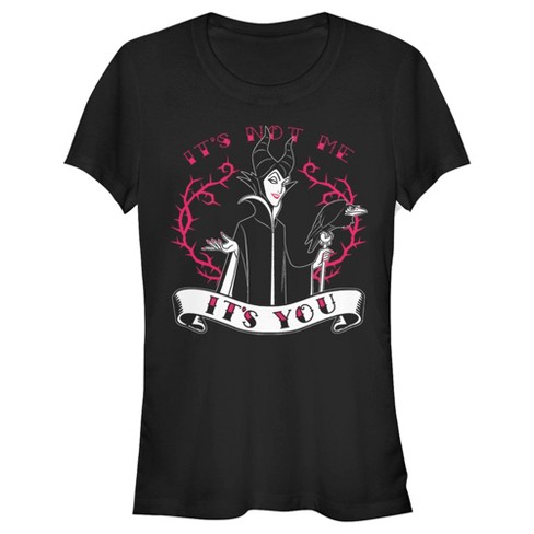 Juniors Womens Sleeping Beauty Maleficent Valentine's Day It's Not Me, It's You T-Shirt - image 1 of 4