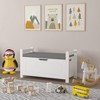 GlasFlength Decorative Storage Cabinets Farmhouse Modern Style，Ample Storage, Sturdy Build，Natural with Spaious Compartment，White, 35"*15"*19.3" - 3 of 4