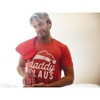Mens Daddy Claus T Shirt Funny Christmas Party Father Santa Claus Graphic Tee - Crazy Dog Men's T Shirt - 3 of 4