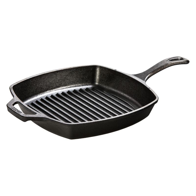 Lodge 10.5" Cast Iron Square Grill Pan, 3 of 6