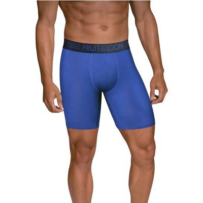 Fruit Of the Loom Men's Breathable Micro-Mesh Long Leg Boxer Briefs,3 Pack