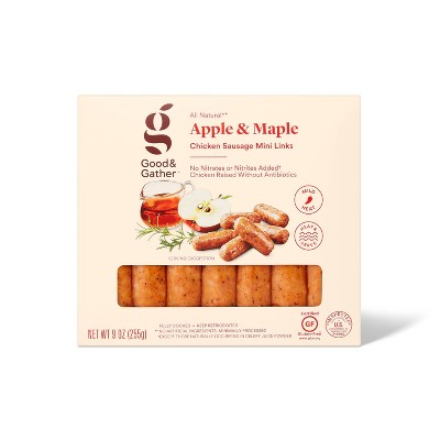 Apple & Maple Breakfast Chicken Sausage Mini Links - 9oz - Good & Gather™