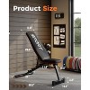 Coucheta Adjustable Weight Bench for Home Gym, 5-Level Foldable Incline/Decline Bench with 660 LB Capacity, Quick Adjust & Space-Saving Design - 2 of 4