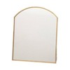 Storied Home Arched Metal Framed Standing Mirror Brass: Sleek Easel Design for Entryway or Makeup Use - 3 of 4