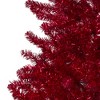 Northlight 4.5' Metallic Red Tinsel Artificial Christmas Tree - Unlit - 3 of 4