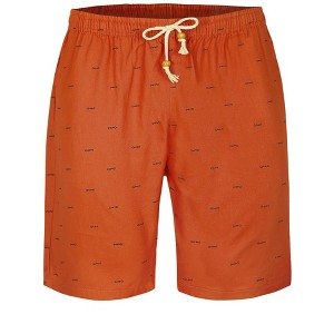 Lars Amadeus Men's Summer Swim Elastic Waistband Drawstring Pockets Patterned Beach Board Shorts - 1 of 4