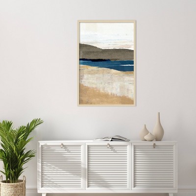 Buttermere I Svelte Natural Framed Abstract Landscape Print