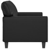 2-seater Sofa Black Faux leather, Metal, Foam 2-seater Durable - 4 of 4