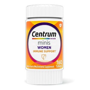 Centrum Minis Women's Daily Multivitamin for Immune Support with Zinc & Vitamin C, 160 Ct 80 Day Supply - 1 of 4