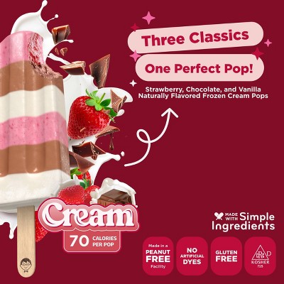 JonnyPops Neapolitan Cream Minis Frozen Pops - 6.75 fl oz/6ct