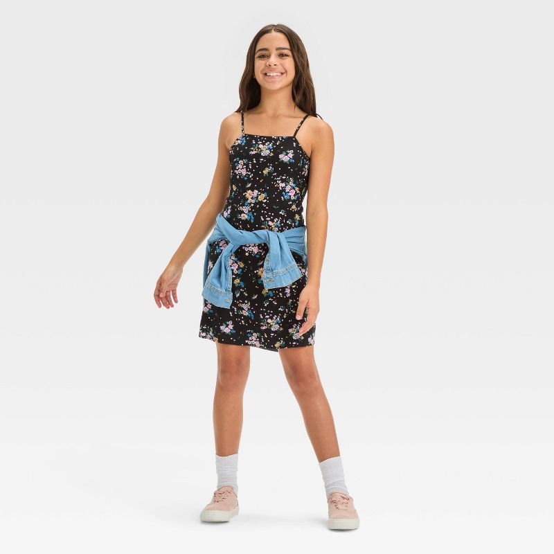 Girls' Fitted Cami Strap Dress - art class™, 4 of 5
